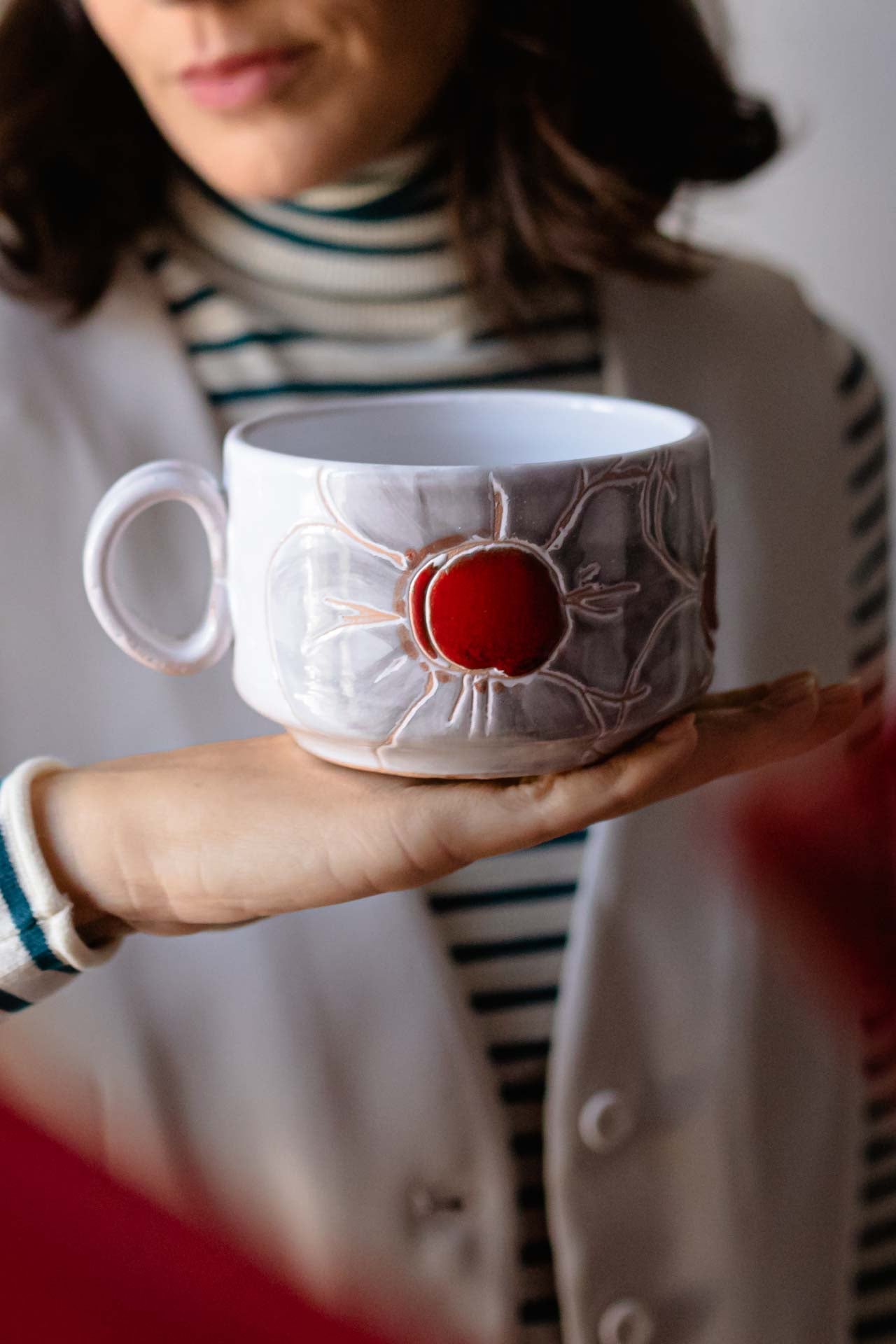 Tazza da thè in ceramica - primula