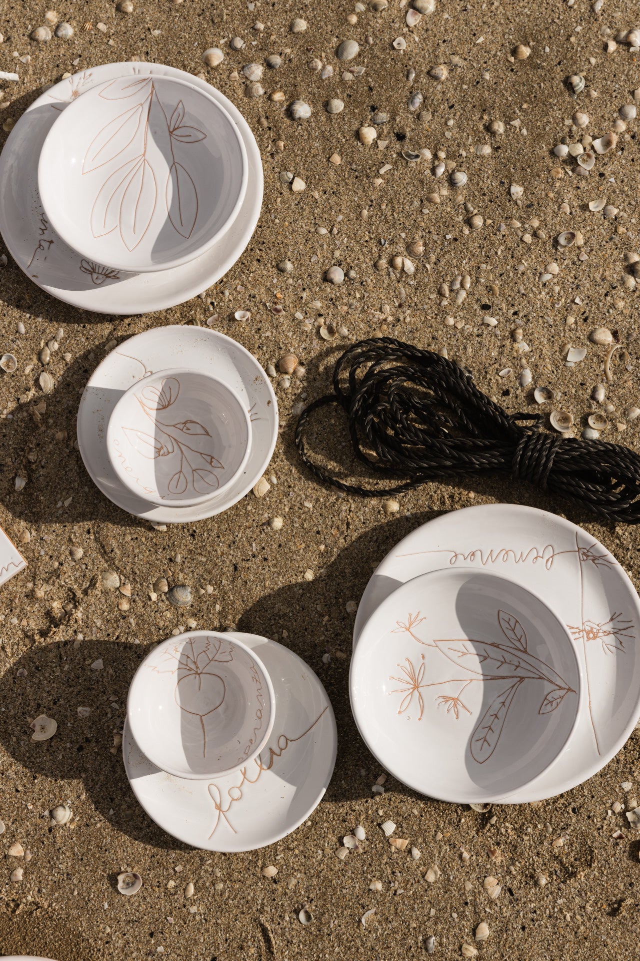 Set piatti fondi 20 cm in ceramica