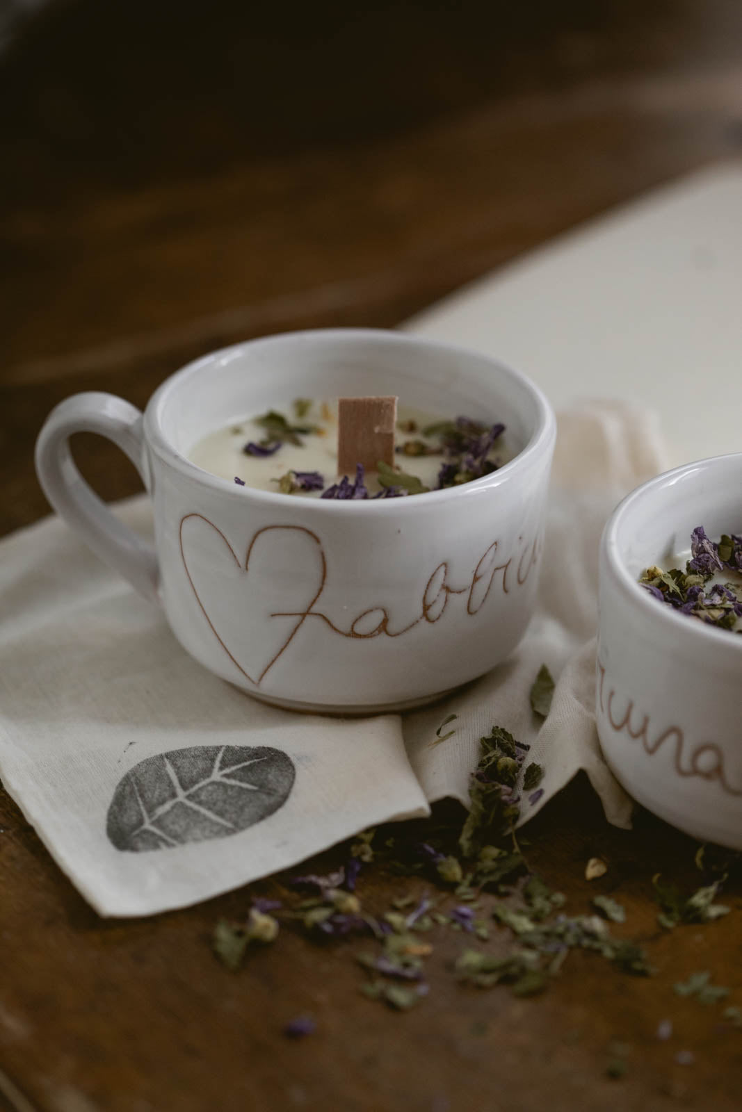 candela in tazza - profumo floraltea e menta - 150gr