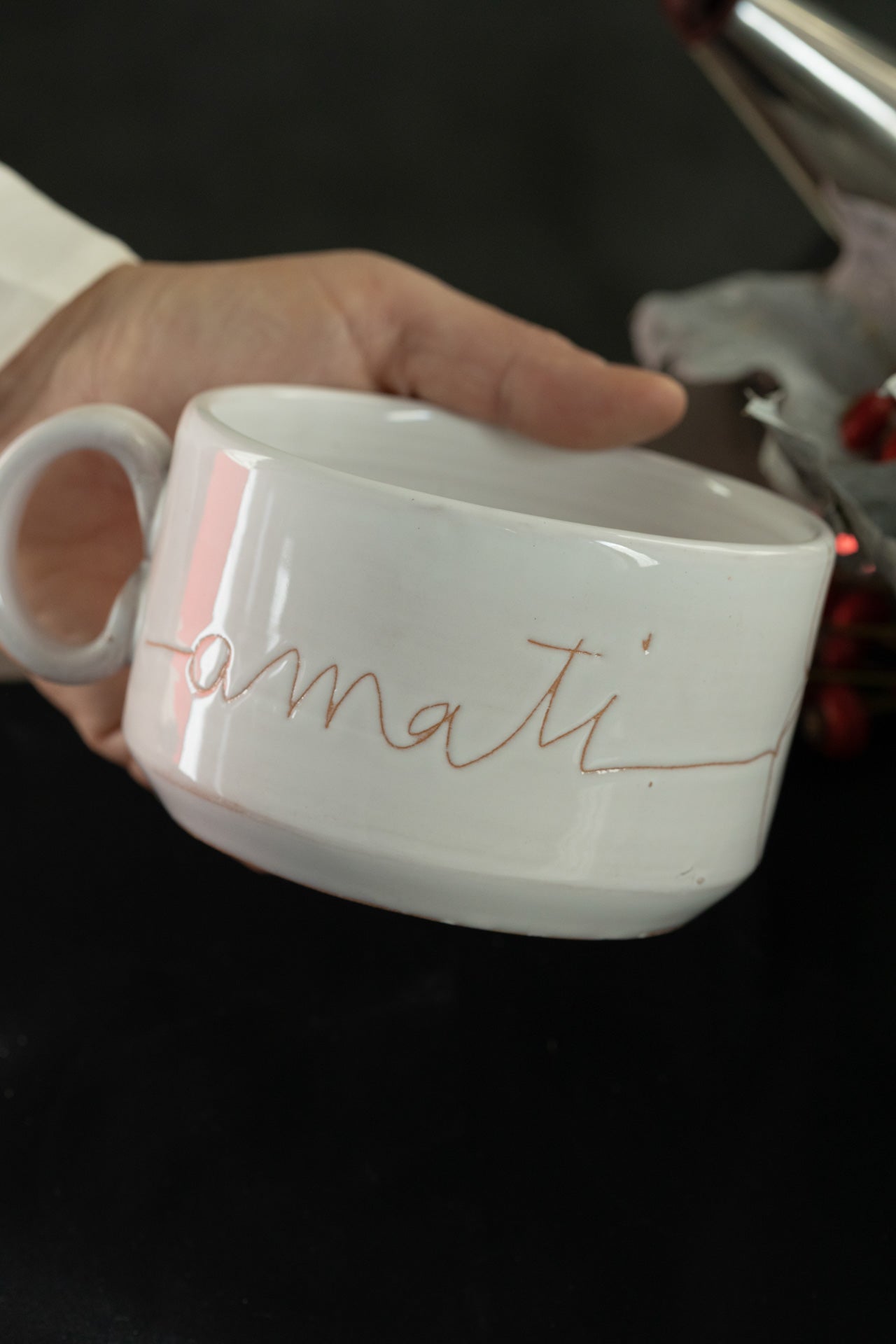 Tazza da thè in ceramica - primula