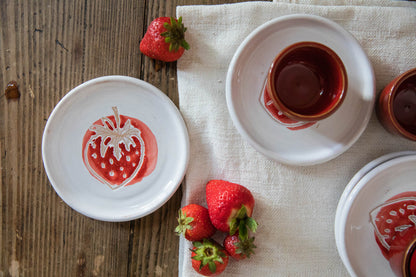 Tazza caffèallafragola con piattino