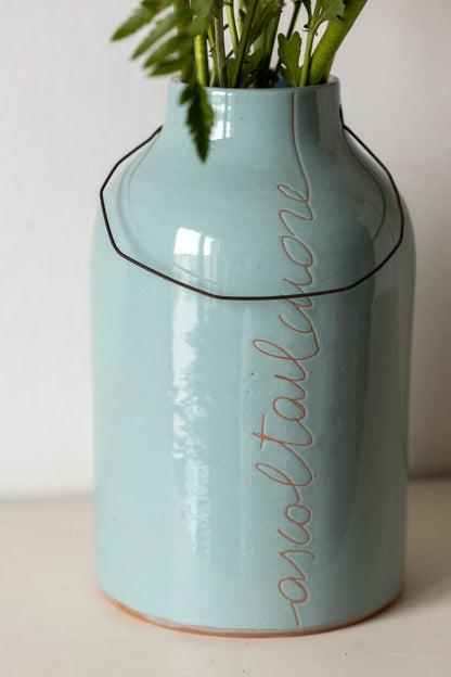 Vaso per la casa grande turchese