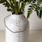 Vaso per fiori bianco altezza 15cm
