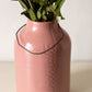 Vaso per fiori rosa antico altezza 15cm