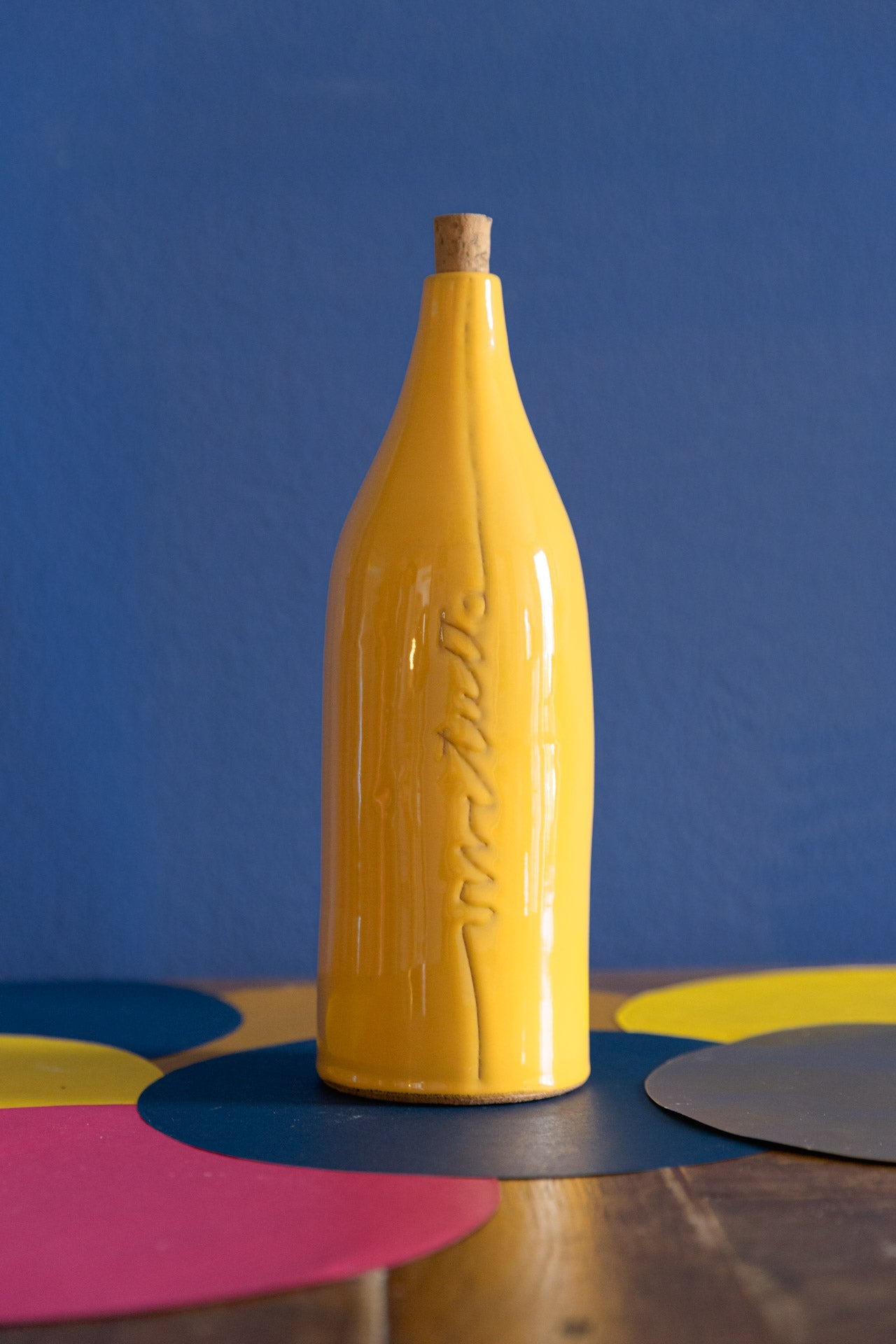 Vaso bottiglia seguilastrada marrone