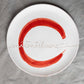 piatto piano portata cuore 30cm in ceramica