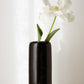 Vaso nero in ceramica altezza 27 cm